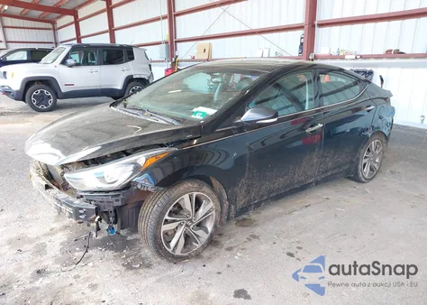 2015 Hyundai Elantra Limited from USA, damaged, VIN 5NPDH4AE7FH578264